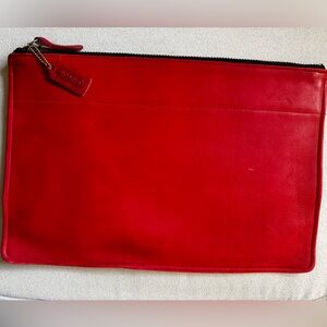 Large, vintage Coach zippered bag/pouch.